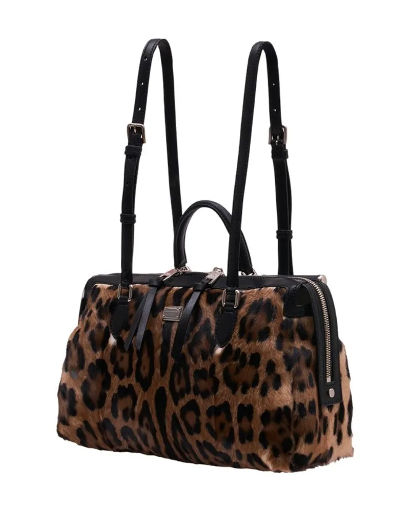 Dolce & Gabbana Women's Borsasp Trac Shopper Bag -  Leather Black Calfskin Totes-Shopping-Bags Multicolor