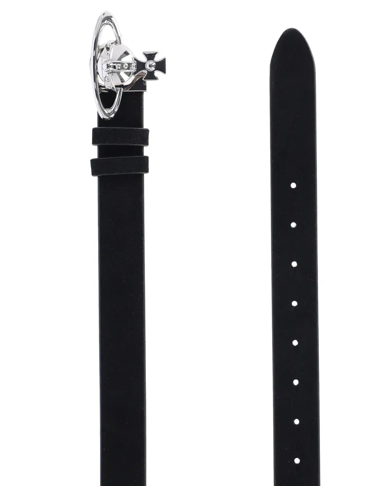 Vivienne Westwood Women's Belts Black Calf Leather Black