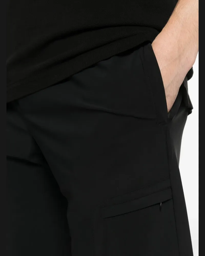 Eleventy Men's Elastic-Waistband Shorts Ss26 M Black