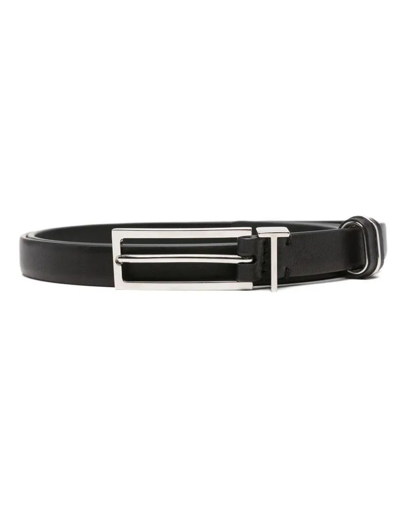 Tom Ford Men's Leather Belt T Loop Black Black