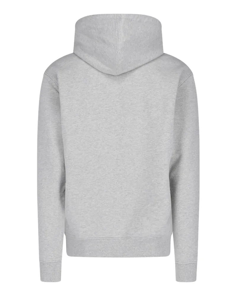 AMI Paris Men's Ami Sweaters Grey Cotton Gray