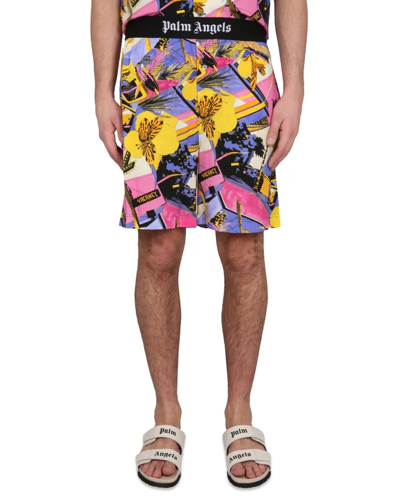 Palm Angels Miami Bermuda Shorts — Multicolor Multicolor