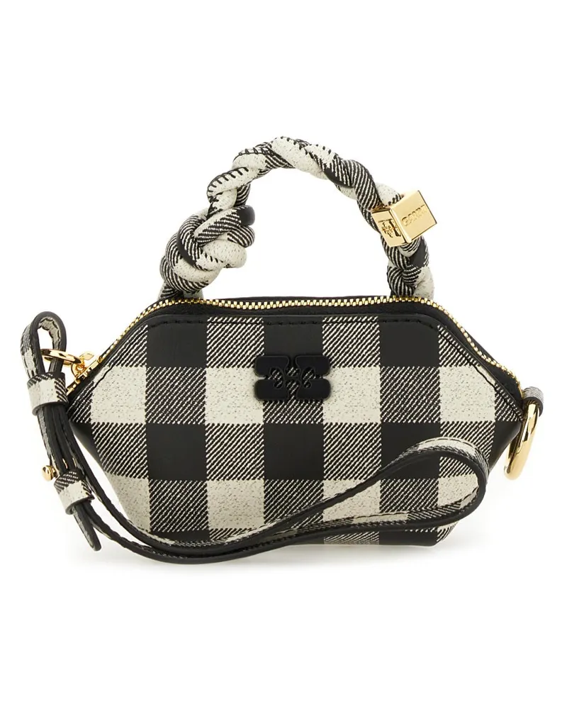 Ganni Vichy Handbag — Black Black