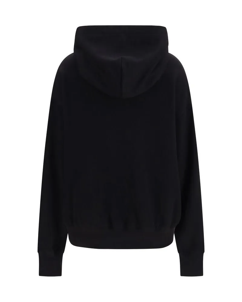 Dolce & Gabbana Women Black Cotton Sweatshirt Clothing Black
