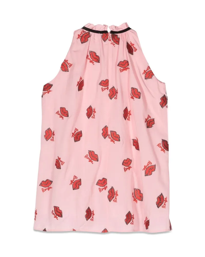 Sonia Rykiel Kisses Pinafore Dress — Pink Pink