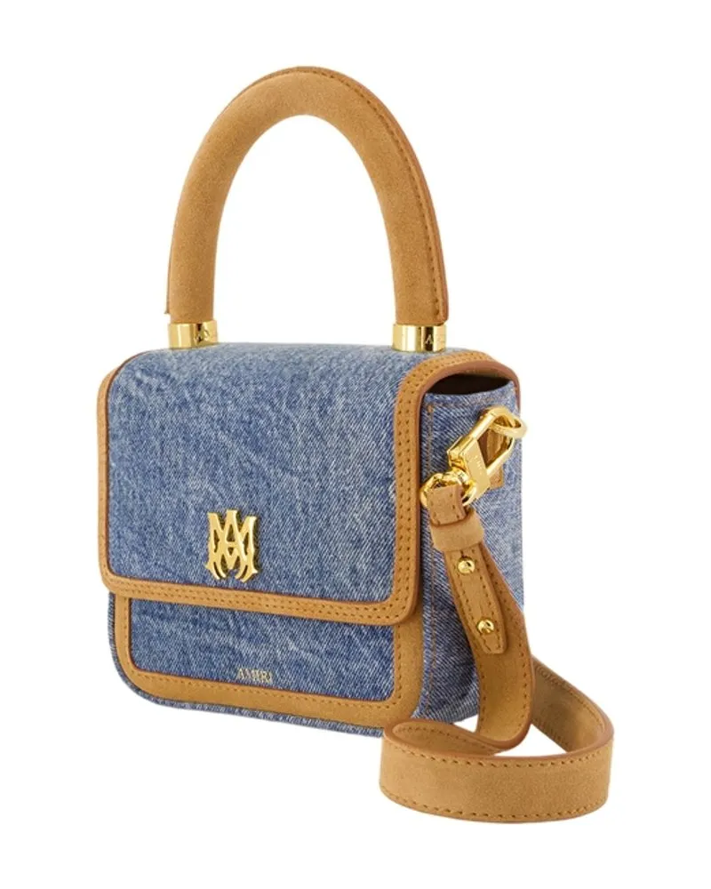 Amiri Women's Micro Ma Purse -  Cotton Blue Bags Handbags-Purses Blue
