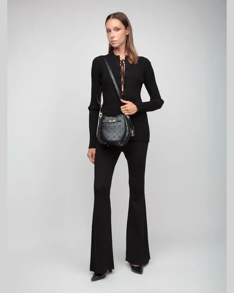 Guess Carmella Crossbody Bag — Black Black