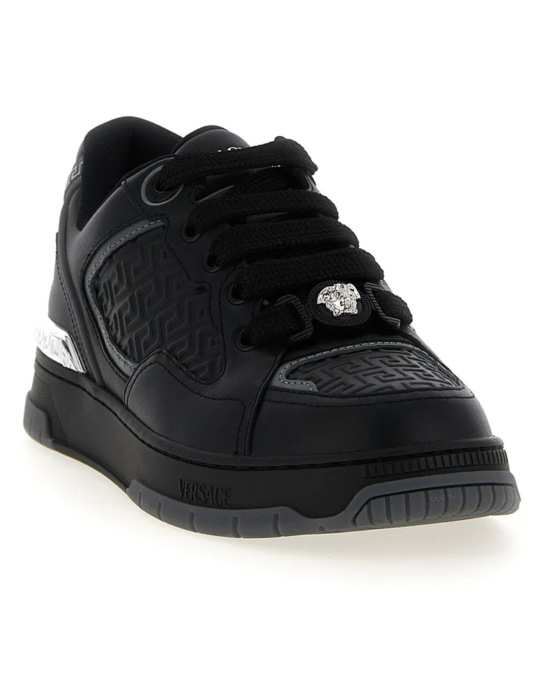 Versace Biggie Basket Sneaker — Black Black