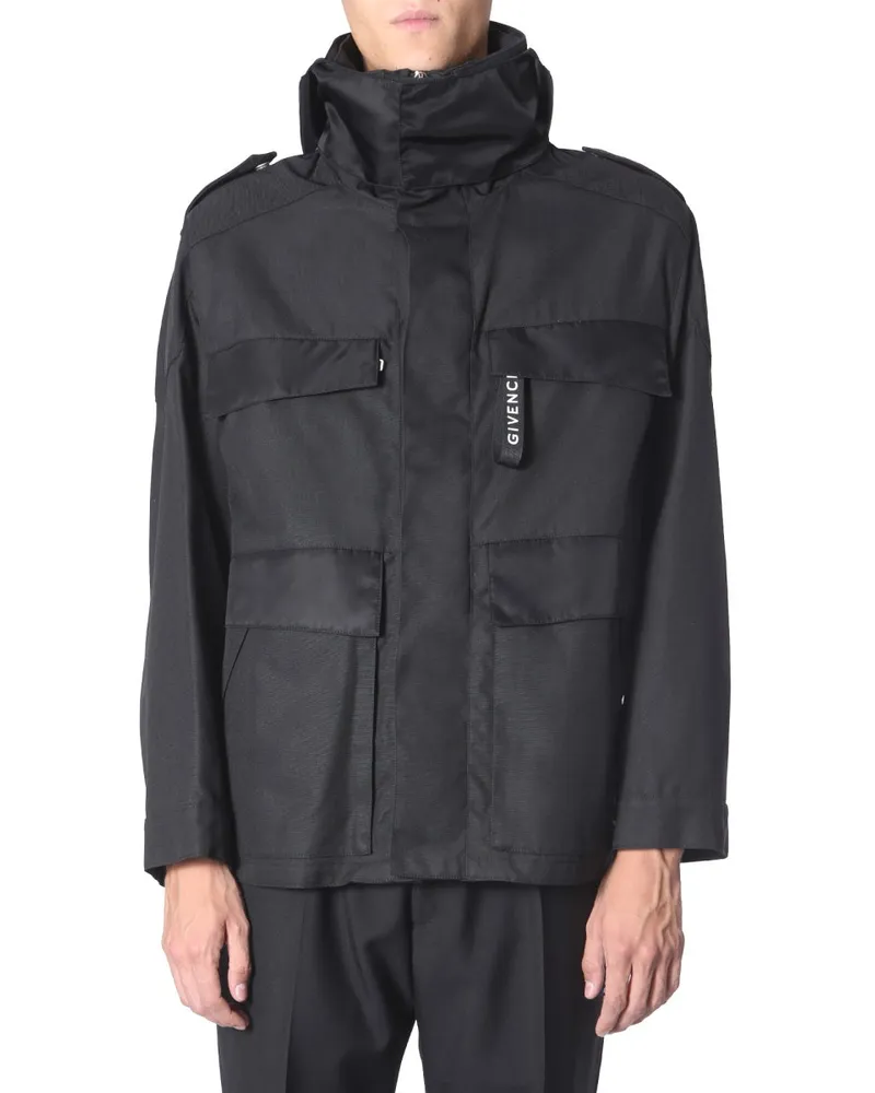 Givenchy Lightweight Polyamide Jacket — Black Black