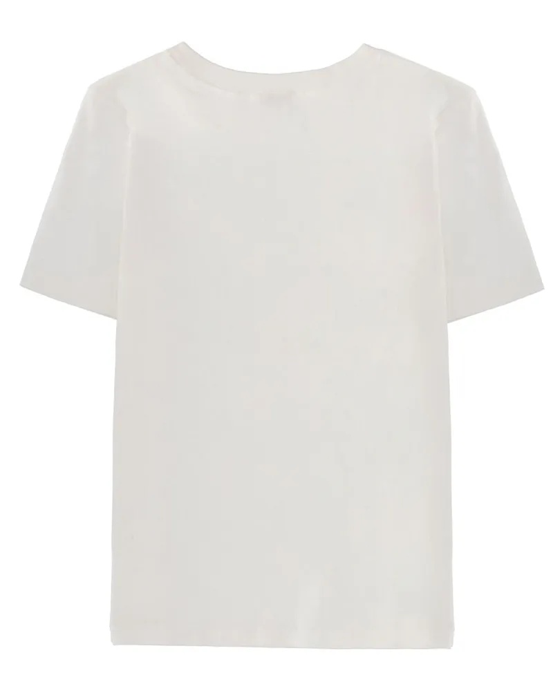 Chloé Logo Cotton T-Shirt — White White