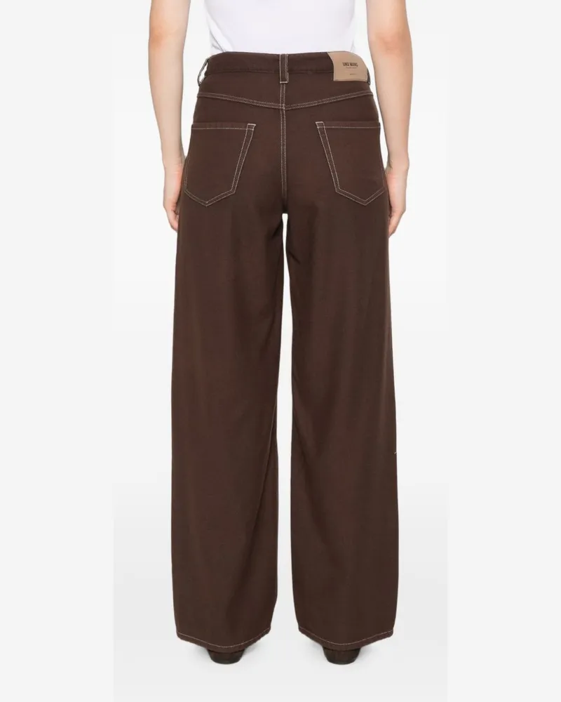 Uma Wang Phyllis Trousers — Brown Brown