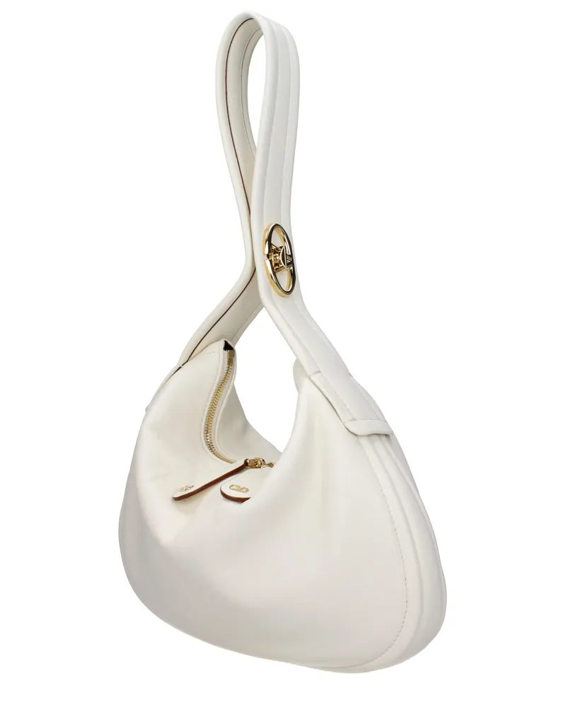 Valentino Garavani Women's Leather Shoulder Bag Beige Beige