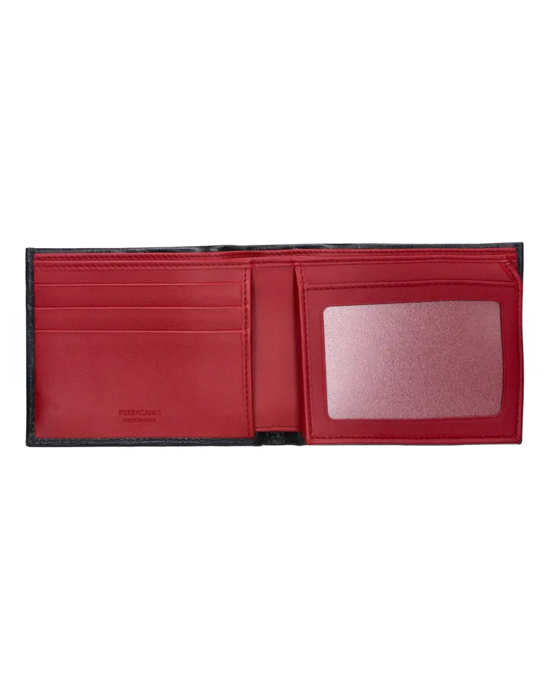 Ferragamo Men's Wallets Black Leather Black