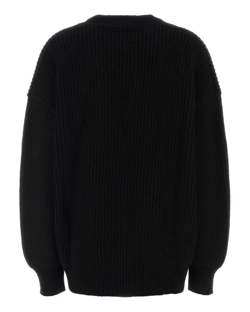 Uma Wang Women's Black Cashmere Oversize Cardigan Exterior: Maglieria Black
