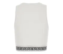 Logo-Trimmed Cotton Tank Top — White