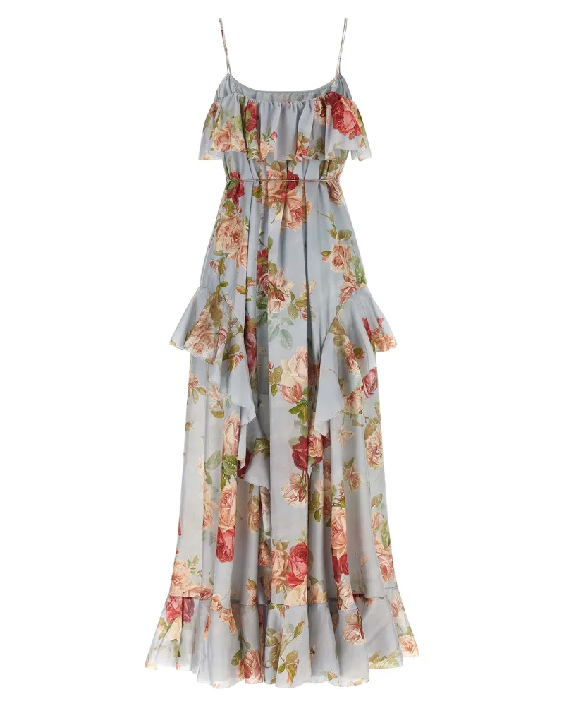 Zimmermann Women's Multicolor Silk Long Dress Multicolor
