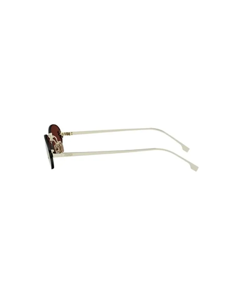 Fendi Unisex Sunglasses Brown Brown