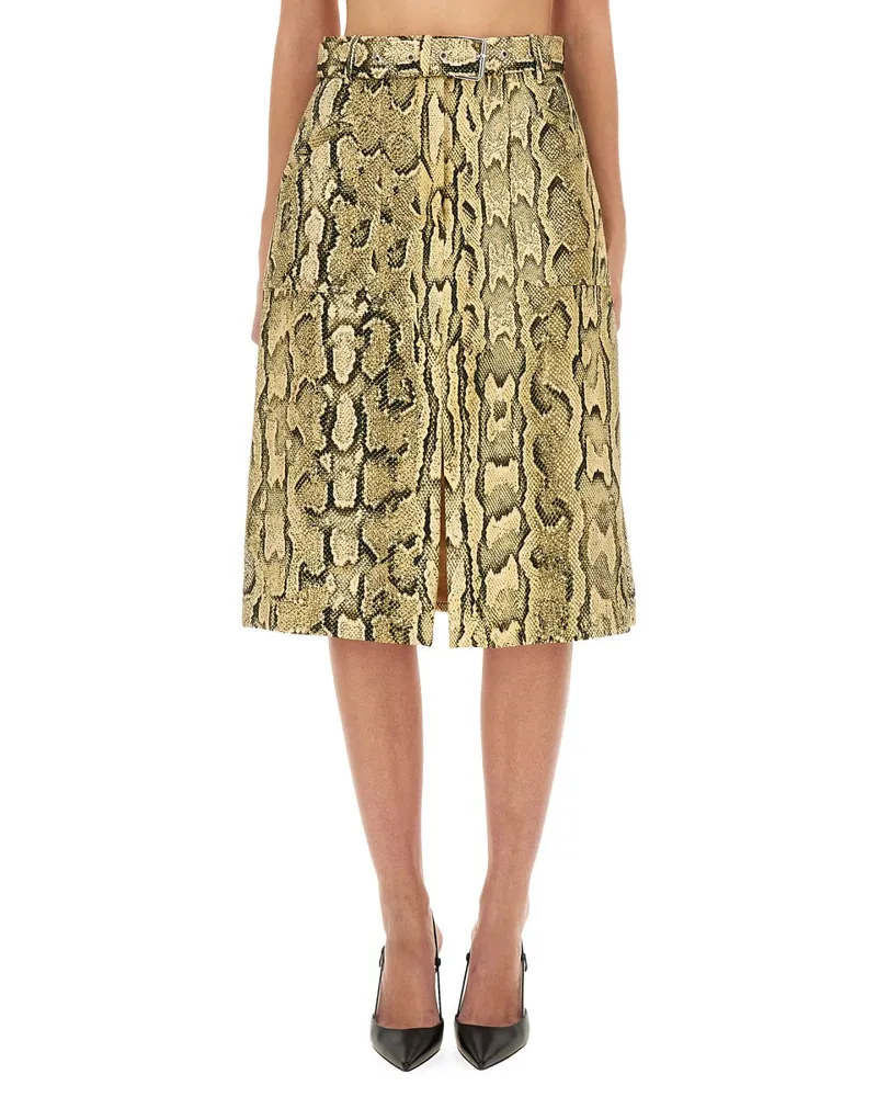 Dries van Noten Animal Pattern Skirt — Multicolor Multicolor