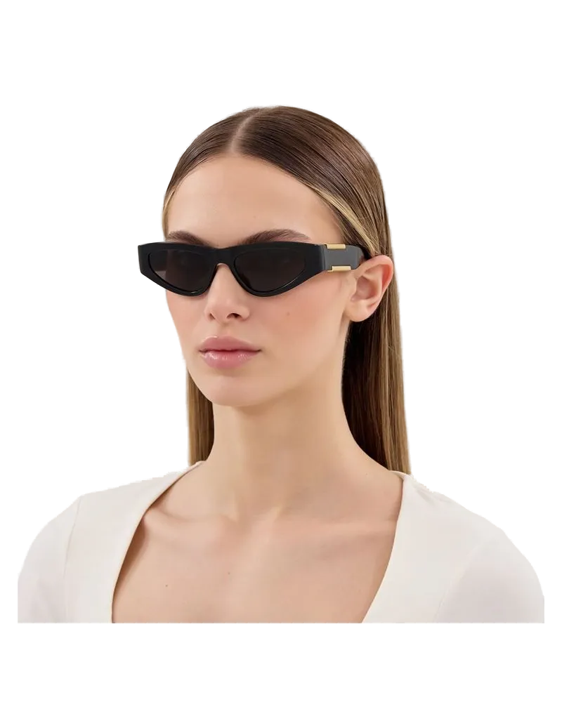 Bottega Veneta Women's Sunglasses Black-Grey Bio Injection Eyewear - Black/grey Black