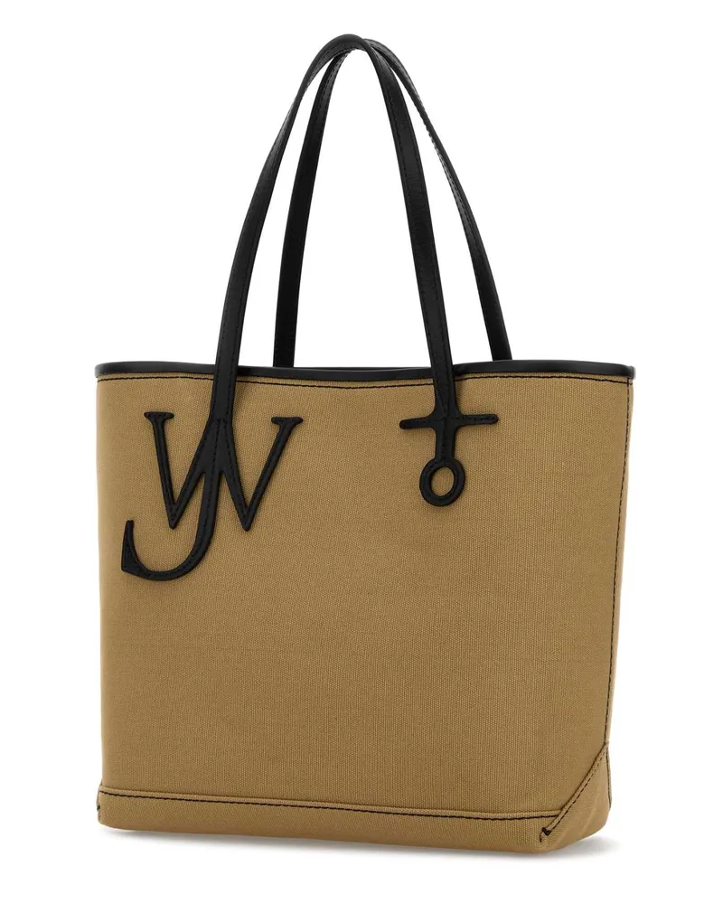J.W.Anderson Women's Beige Canvas Small Anchor Bucket Bag Beigeblack Borse A Mano Beige