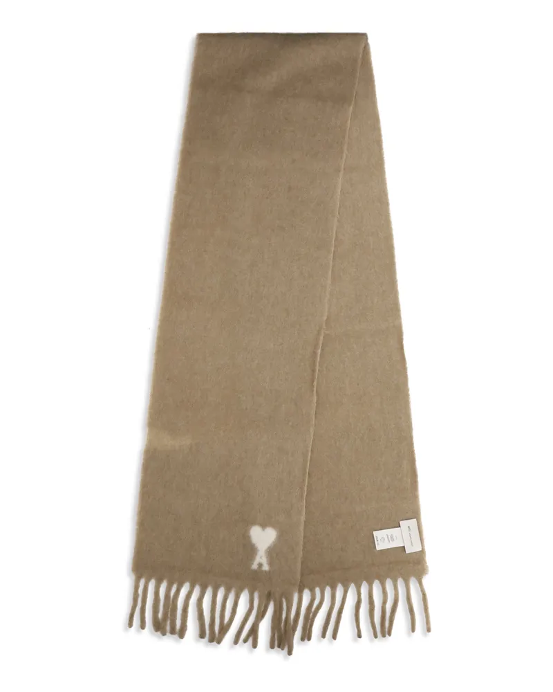 AMI Paris Scarf — Beige Beige