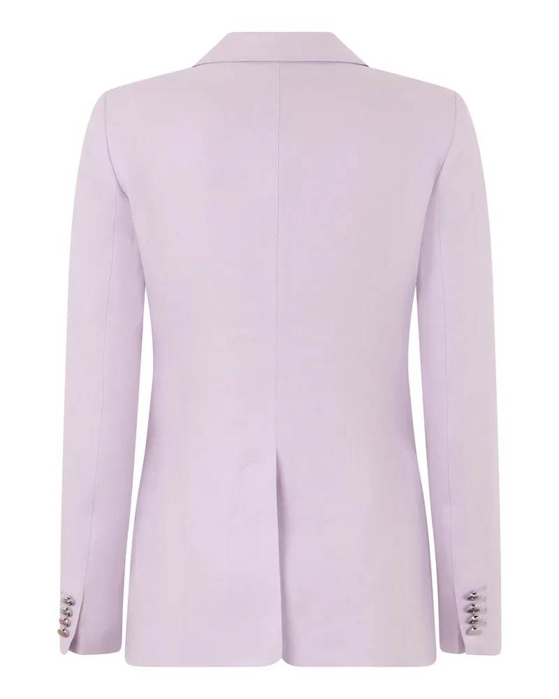 Tagliatore Women's Blazer Single-Button Lilac Linen Blazers Jacket Lilac