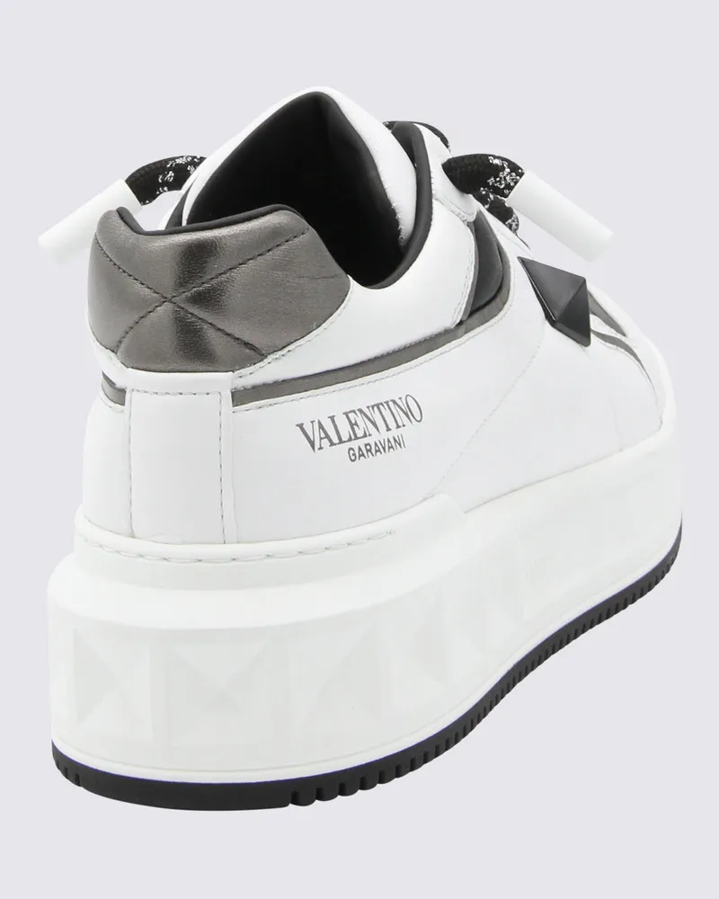 Valentino Garavani Men's Logo-Embellished Color-Block Sneaker White Cover Sole White