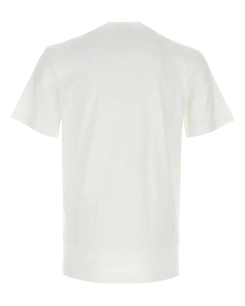 Moschino Men White Cotton T-Shirt Fantasiabianco Exterior Exterior: T-shirts And Polos White
