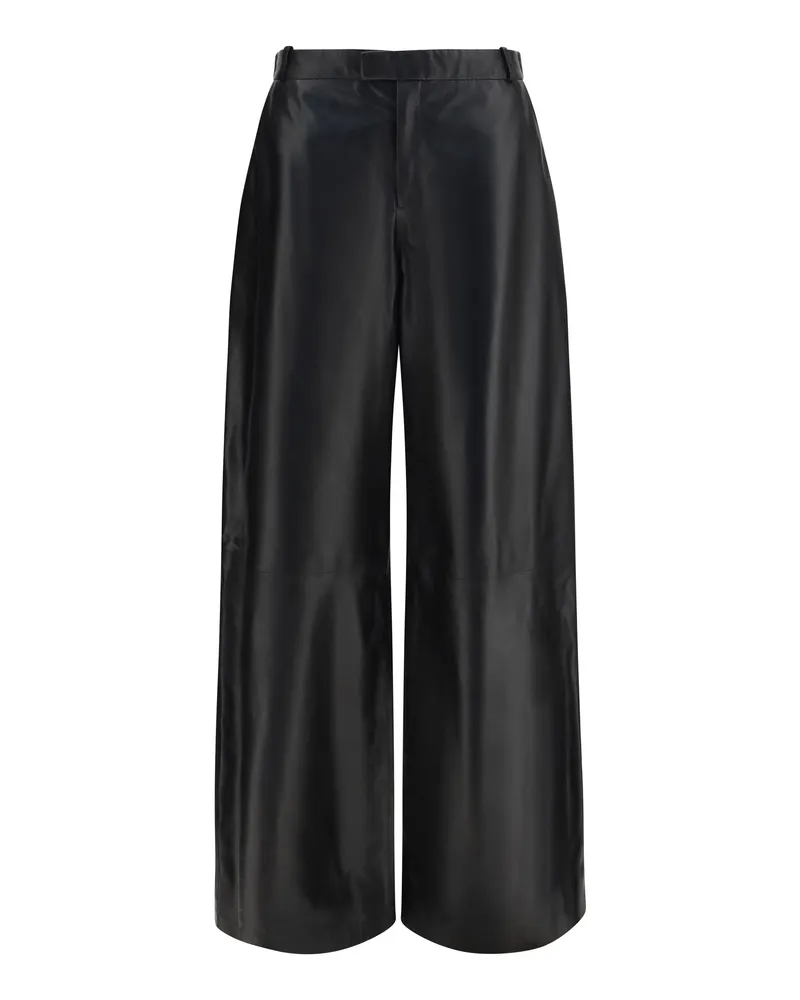 Arma Women's Leather Trousers Black Black