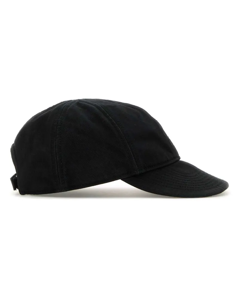 Miu Miu Women Slate Cotton Baseball Cap Black Black