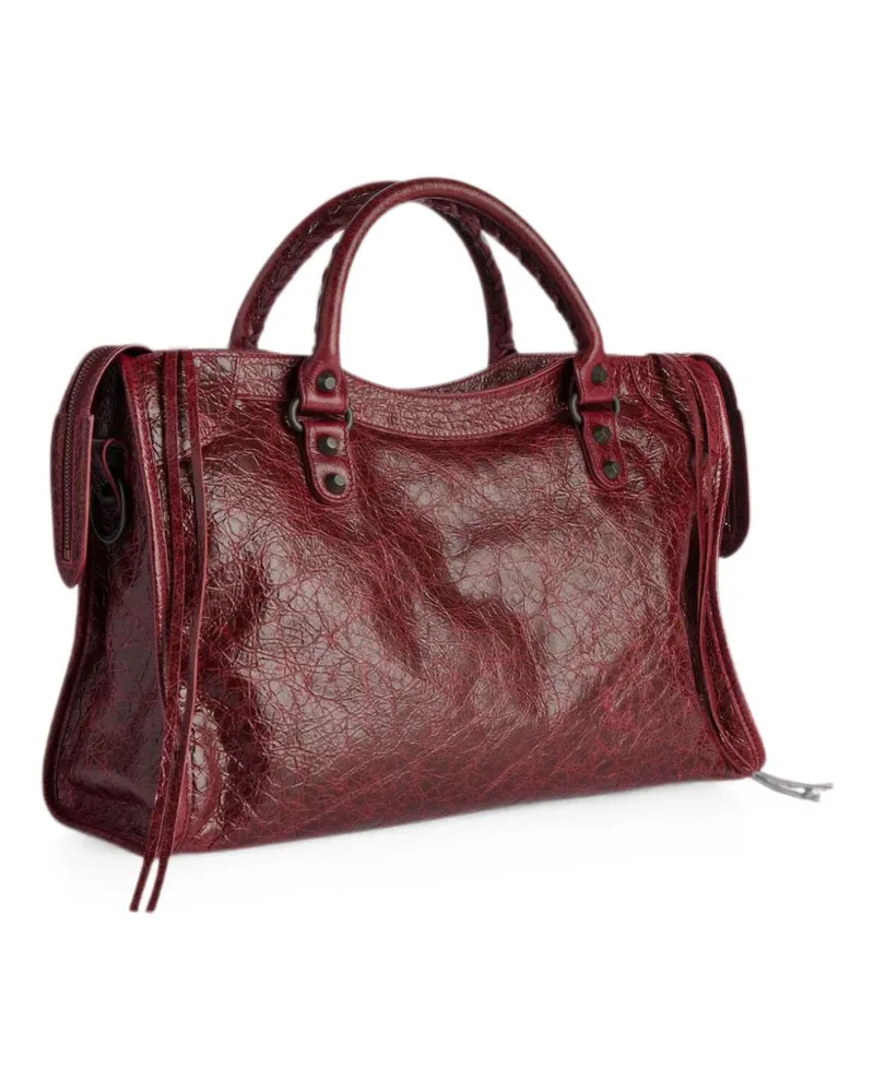 Balenciaga Le City Shoulder Bag — Burgundy Burgundy