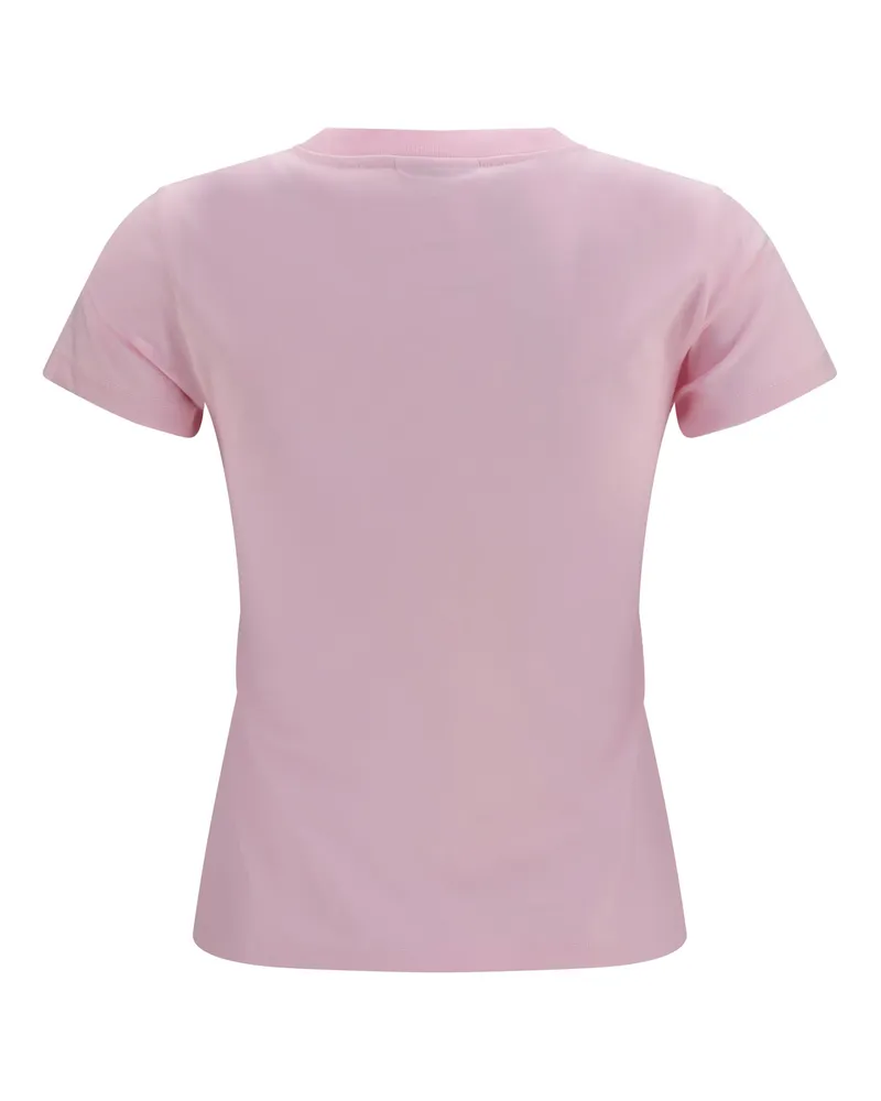 Ganni Teddy Forest Graphic Print T-Shirt — Pink Pink