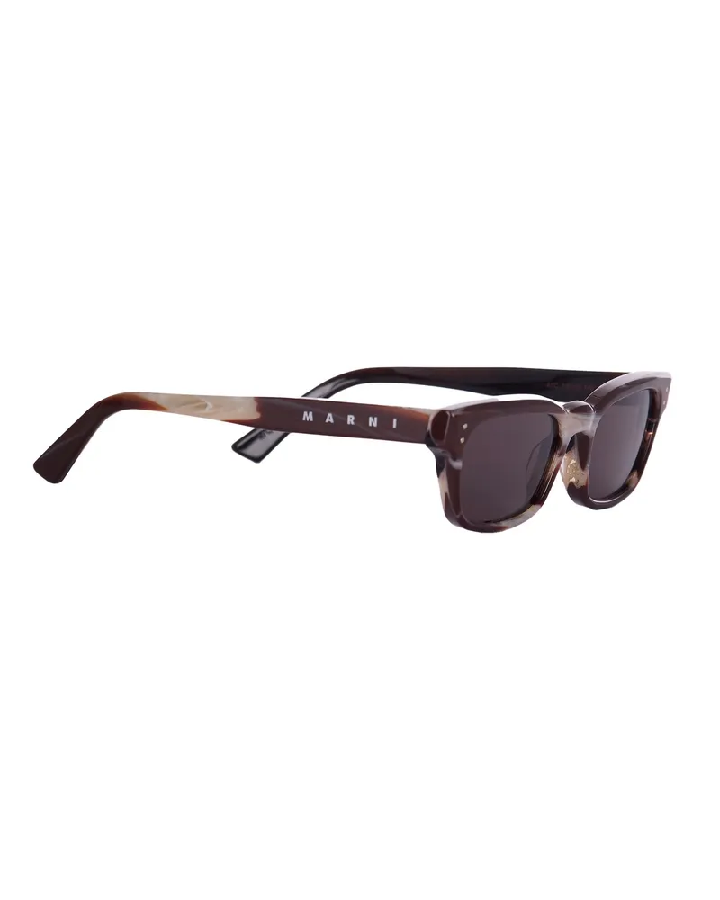 Marni Unisex Sunglasses Floosa Brown Acetate Brown