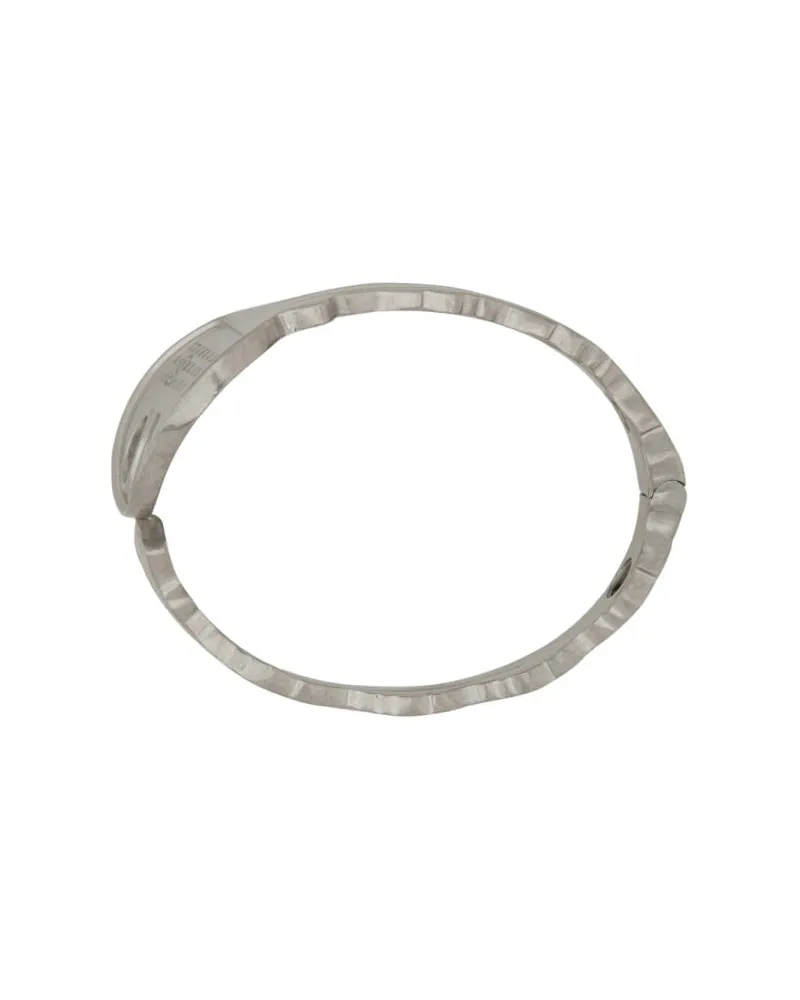 Maison Margiela Round Key Brass Bracelet — Silver Silver