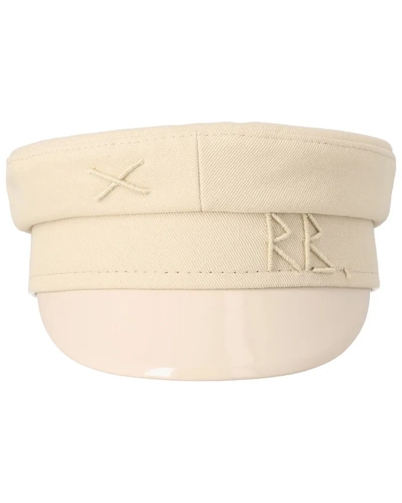 RUSLAN BAGINSKIY KPC0361PS26_CBEIGE Cotton Flat Cap — Beige Beige