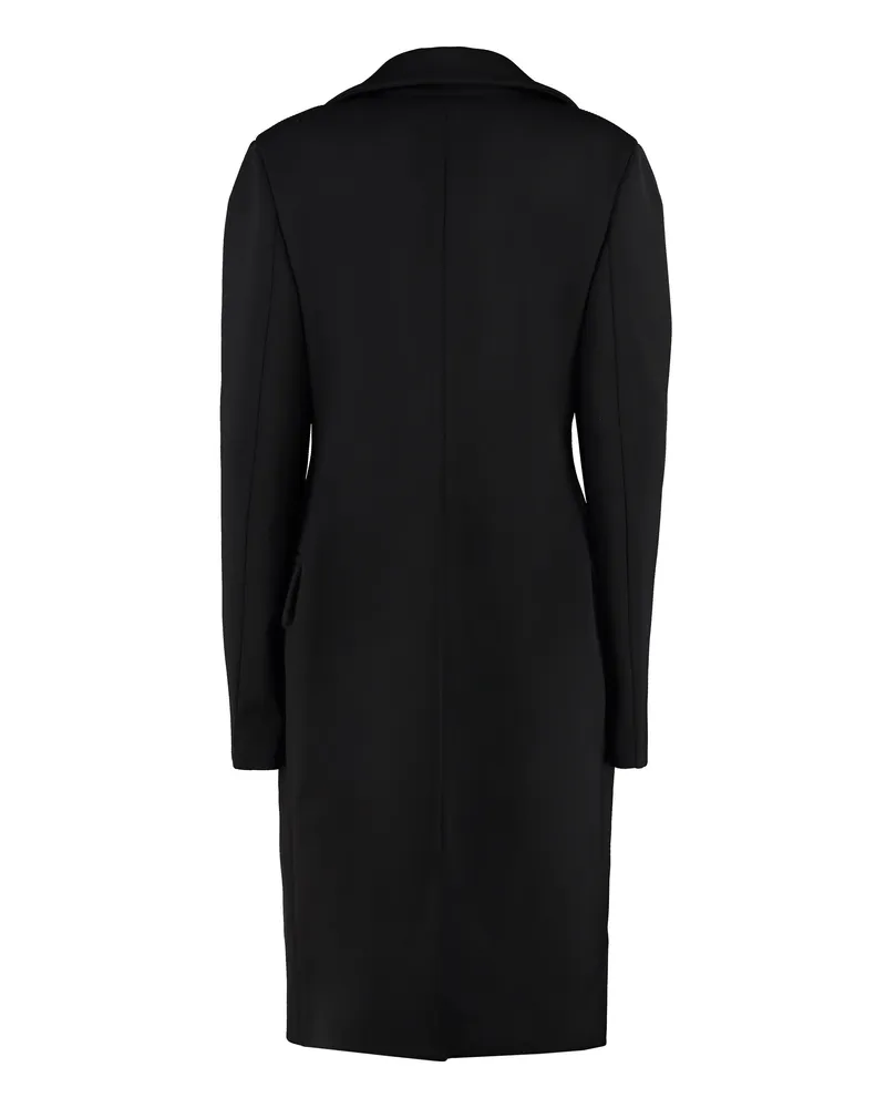 Bottega Veneta Women's Double-Breasted Wool Coat Black Double Breasted & Peacoats Black