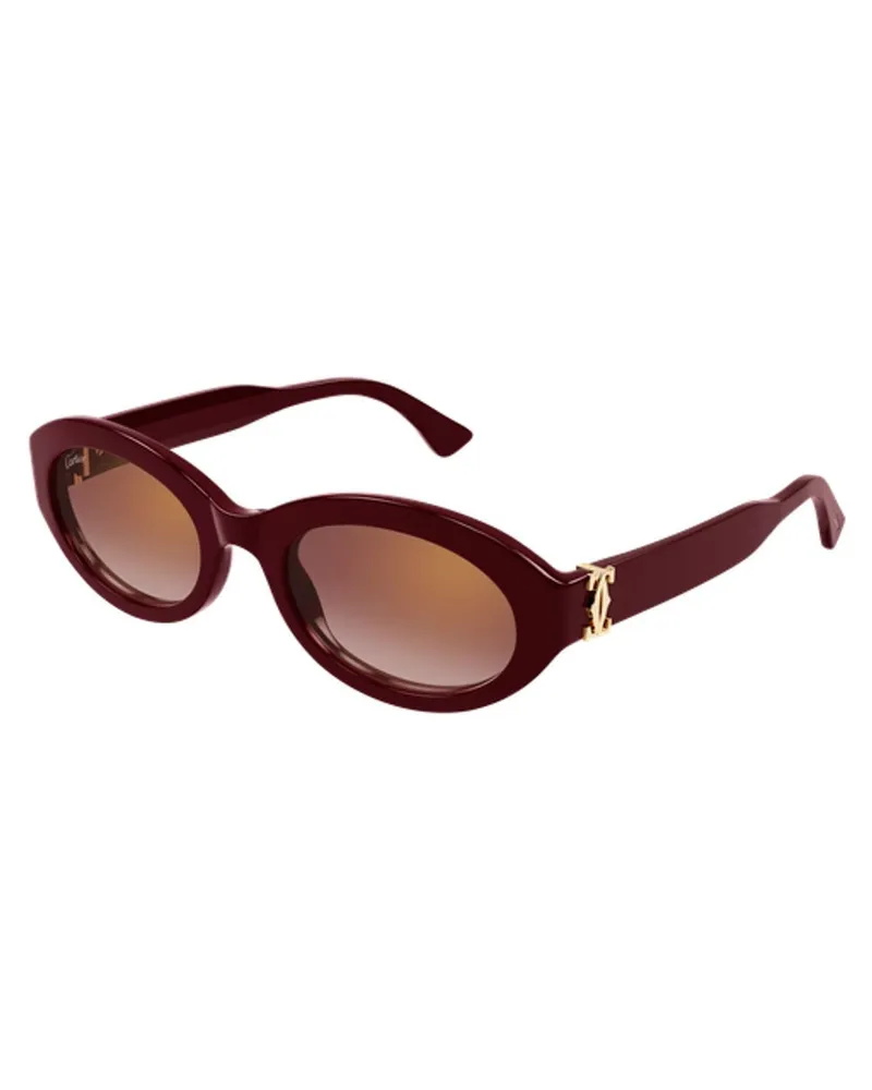 Cartier CT0588S003 Sunglasses — Burgundy Burgundy