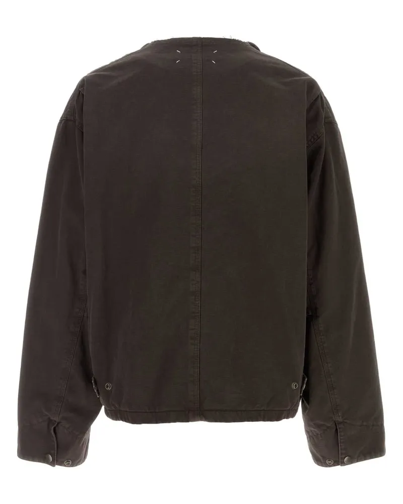 Maison Margiela Collar Jacket — Brown Brown