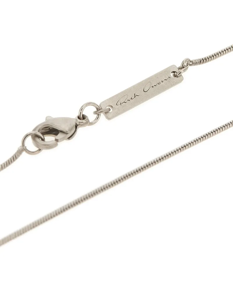 Rick Owens Women's Silver Brass Necklace Silver