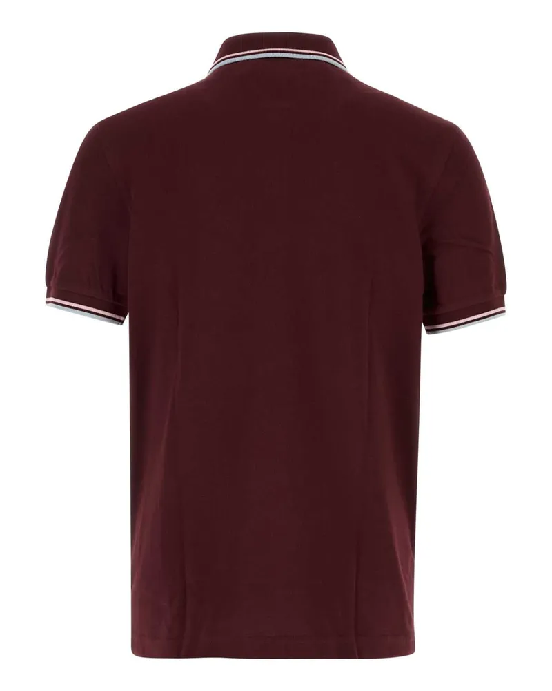 Fred Perry Twin Polo Shirt — Burgundy Burgundy