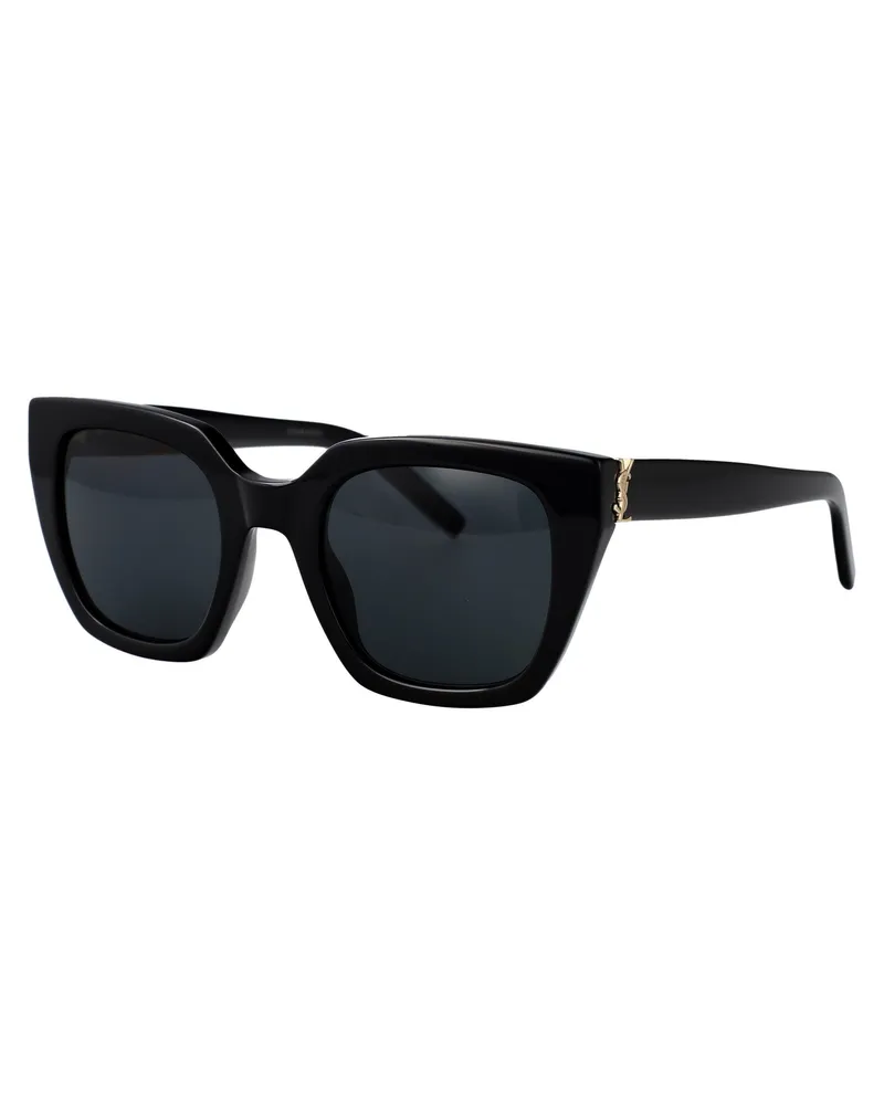 Saint Laurent SLM143 Sunglasses — Black Black