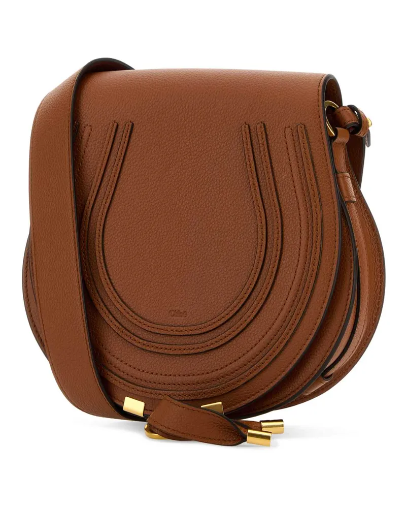Chloé Women's Caramel Leather Marcie Crossbody Bag Tan Borse A Tracolla Brown