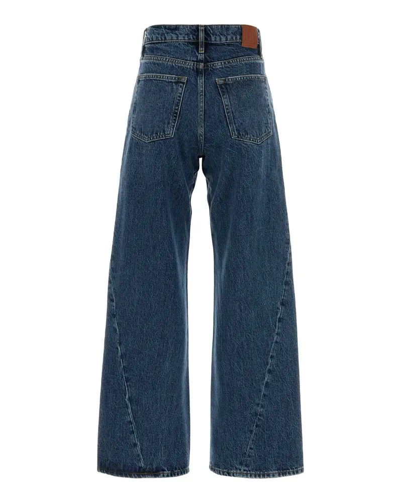 Anine Bing Women's Denim Brie Jeans Cabanablue Exterior: Cotton Blue