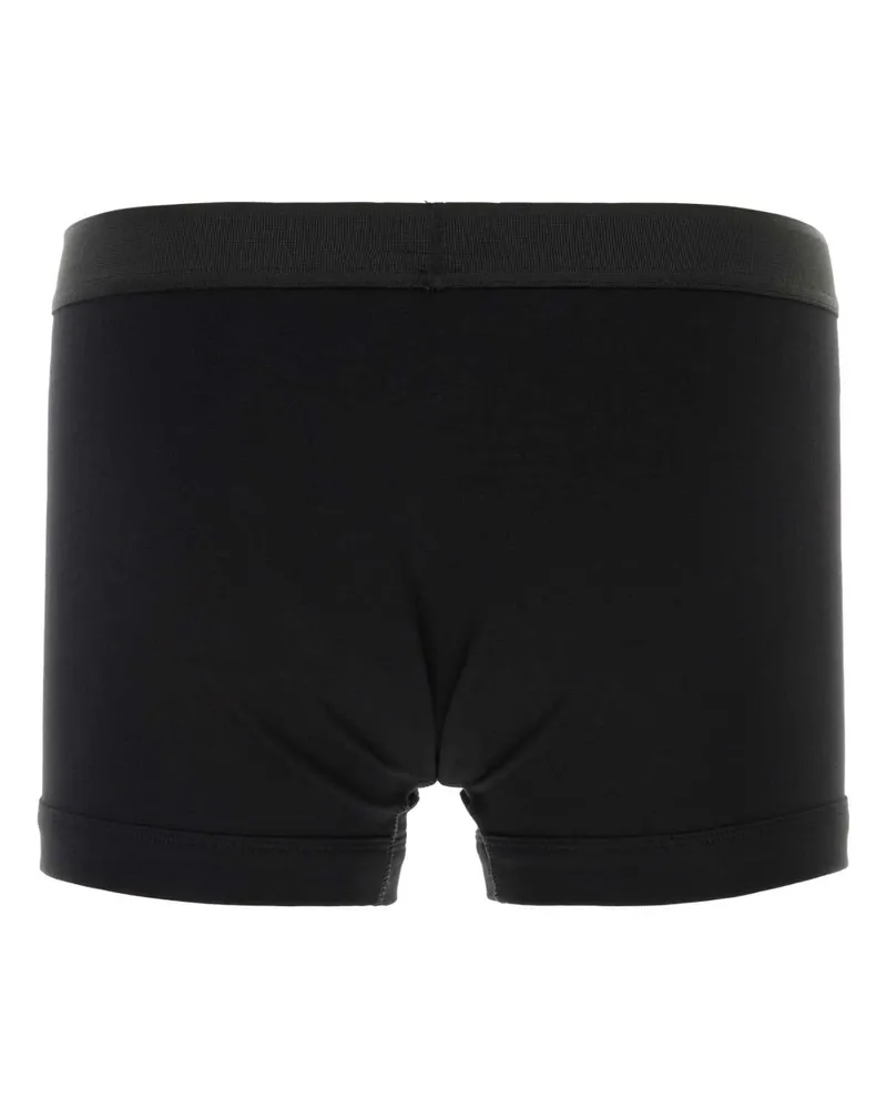 Tom Ford Men's Black Stretch Cotton Boxer Elastane Underwear Black
