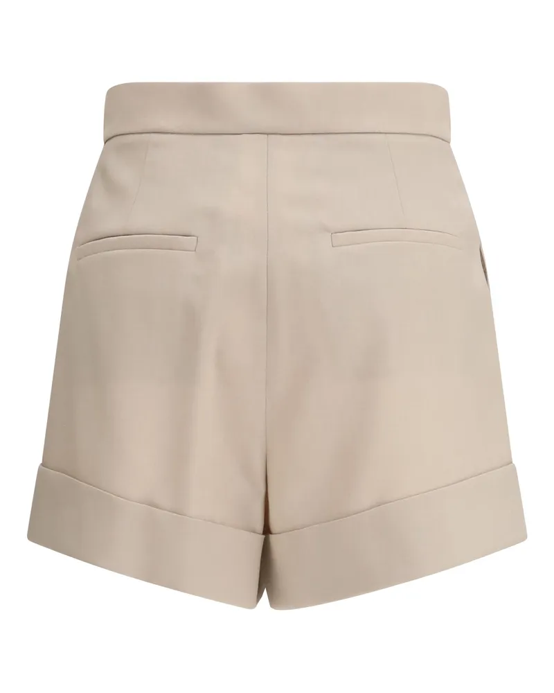 Max Mara Women's Mohair And Silk Canvas Shorts Verde Muschio Fleece Wool; Mohair; Bermuda Green
