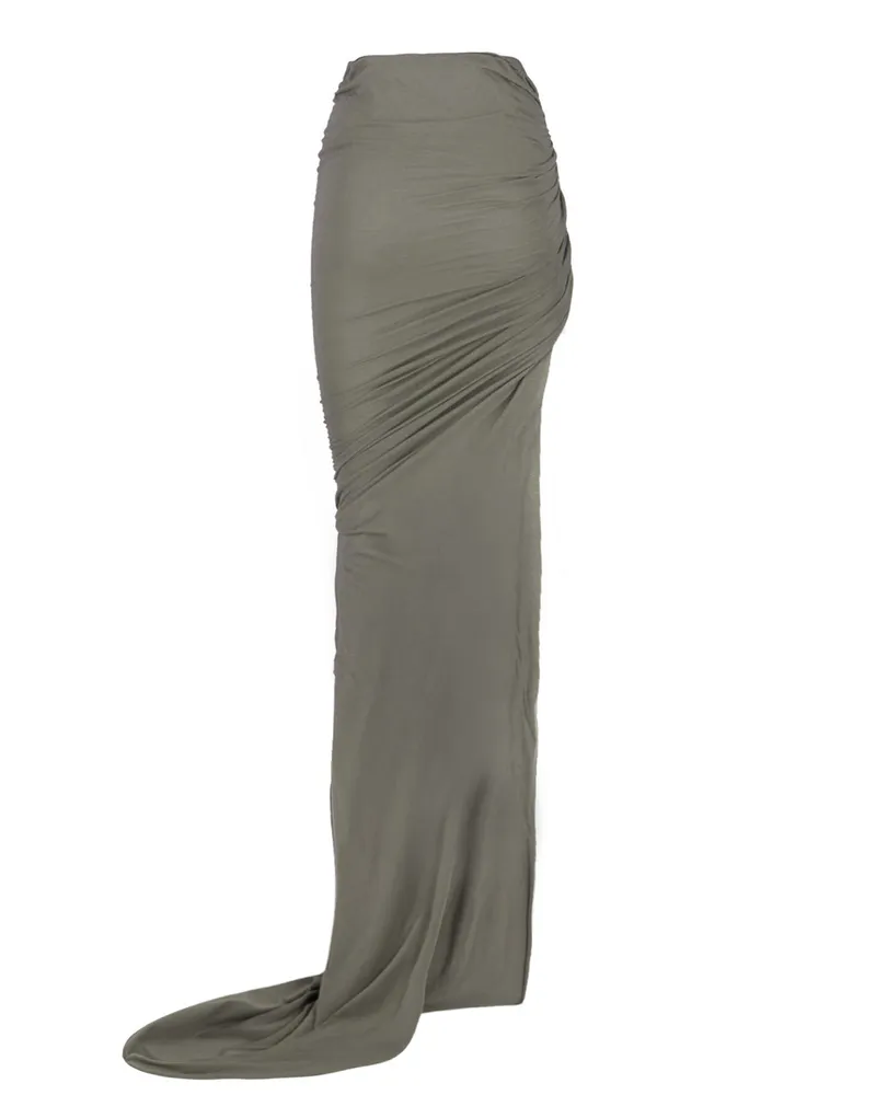 Rick Owens Women's Skirts Grey Cotton Gray