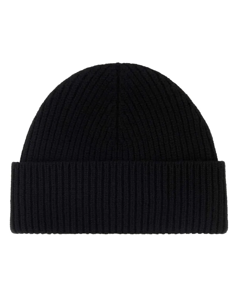 AMI Paris Noirrouge Exterior: Virgin Wool Cuffie Accessory Black