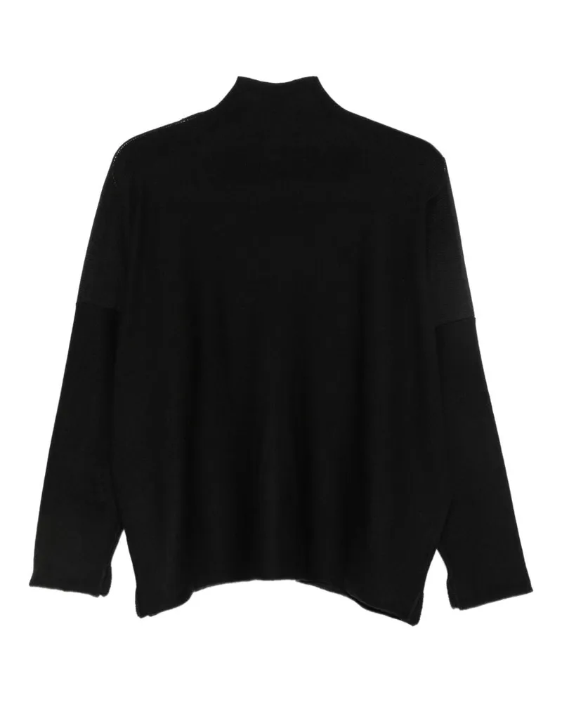Daniela Gregis Wool Turtleneck Sweater — Black Black