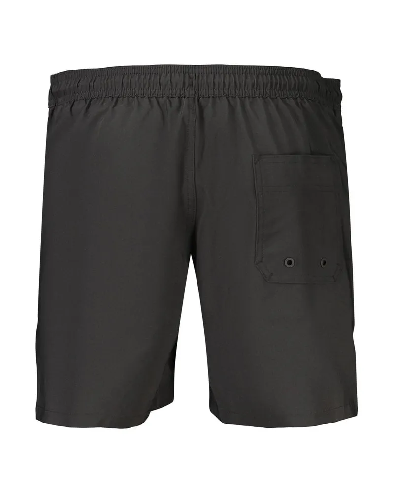 Calvin Klein Logo-Trimmed Polyester Swim Shorts — Black Black