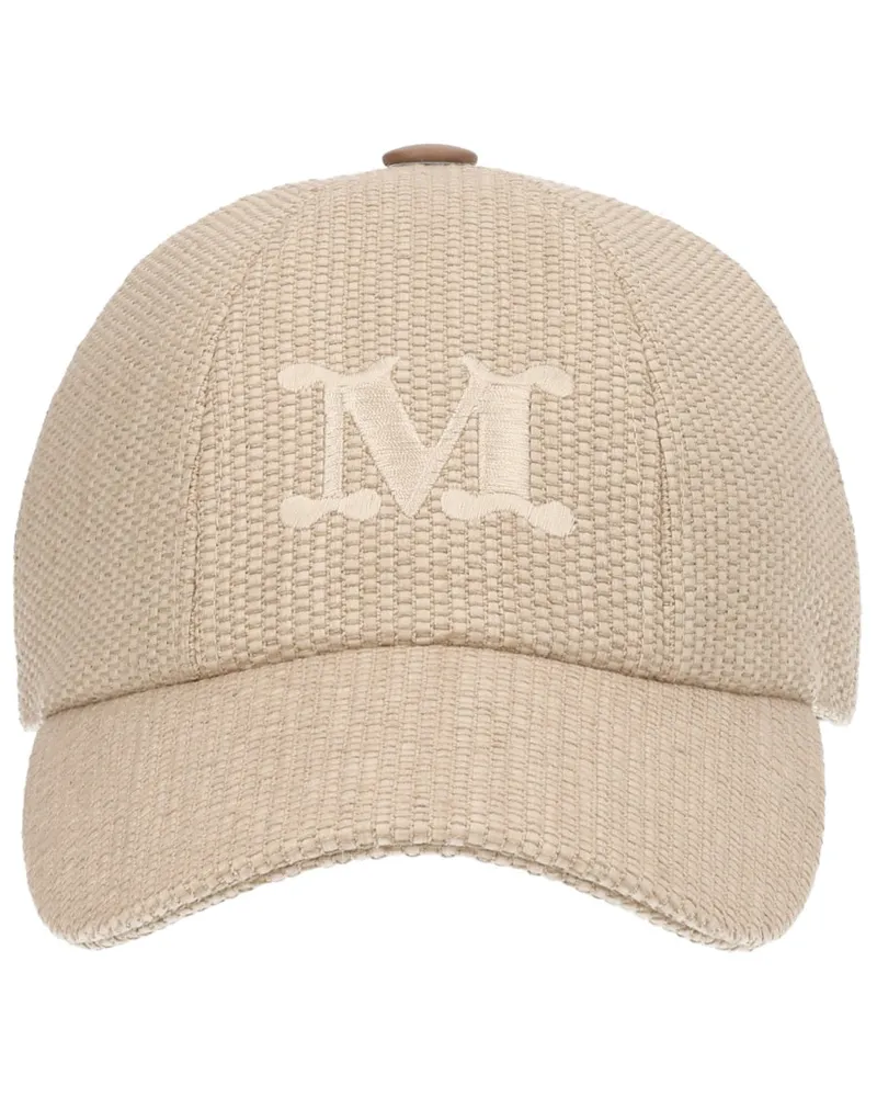 Max Mara 2614571012600_268006 Cotton-Linen Baseball Cap — Beige Beige